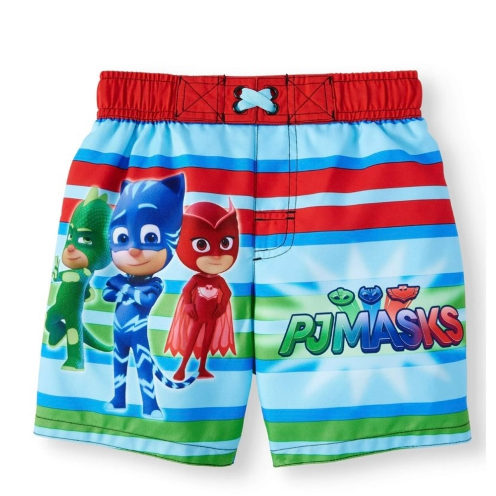 NWT Boys PJ Masks Swim Shorts Blue Size 2T